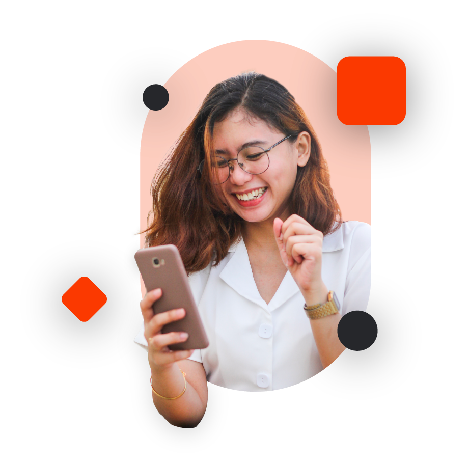 girl with the phone